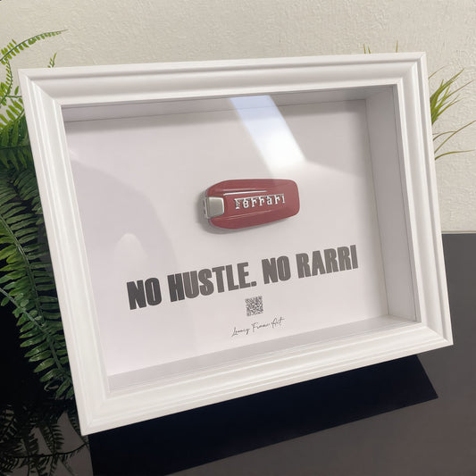 Luxury Frame Art / No Hustle. No Rarri