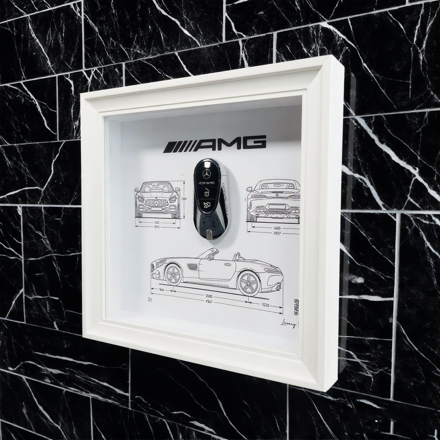 Luxury Frame Art  / AMG Wall Art  / Blueprint
