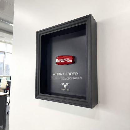 Ferrari Wall Art | Work Harder | car key 3D Frame