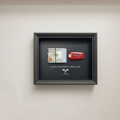 Ferrari Wall Art | Work Harder | car key 3D Frame
