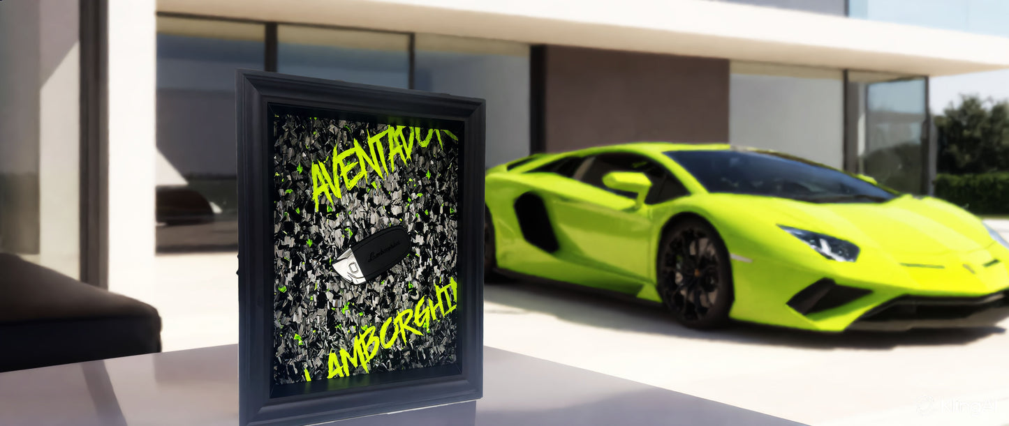 Luxury Frame Art  / Lamborghini Wall Art  / Aventador