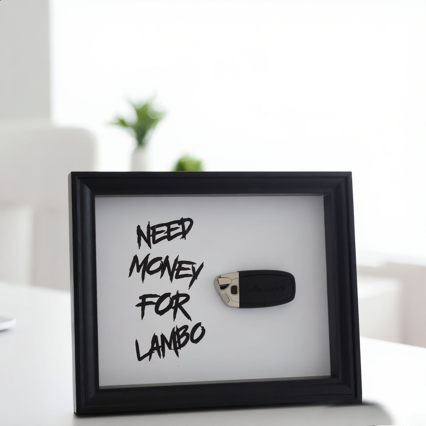 Luxury Frame Art  / No Hustle. No Lambo