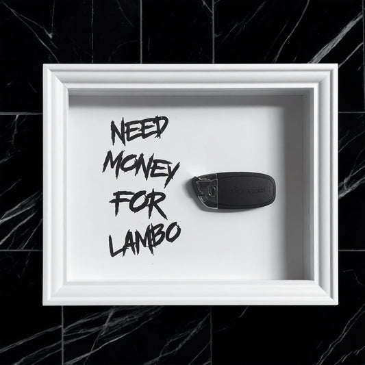 Luxury Frame Art  / No Hustle. No Lambo