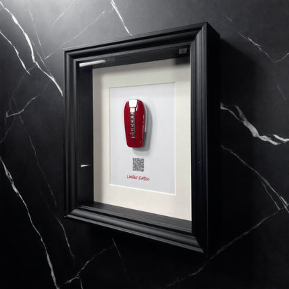 Ferrari Wall Art | Work Harder | car key 3D Frame