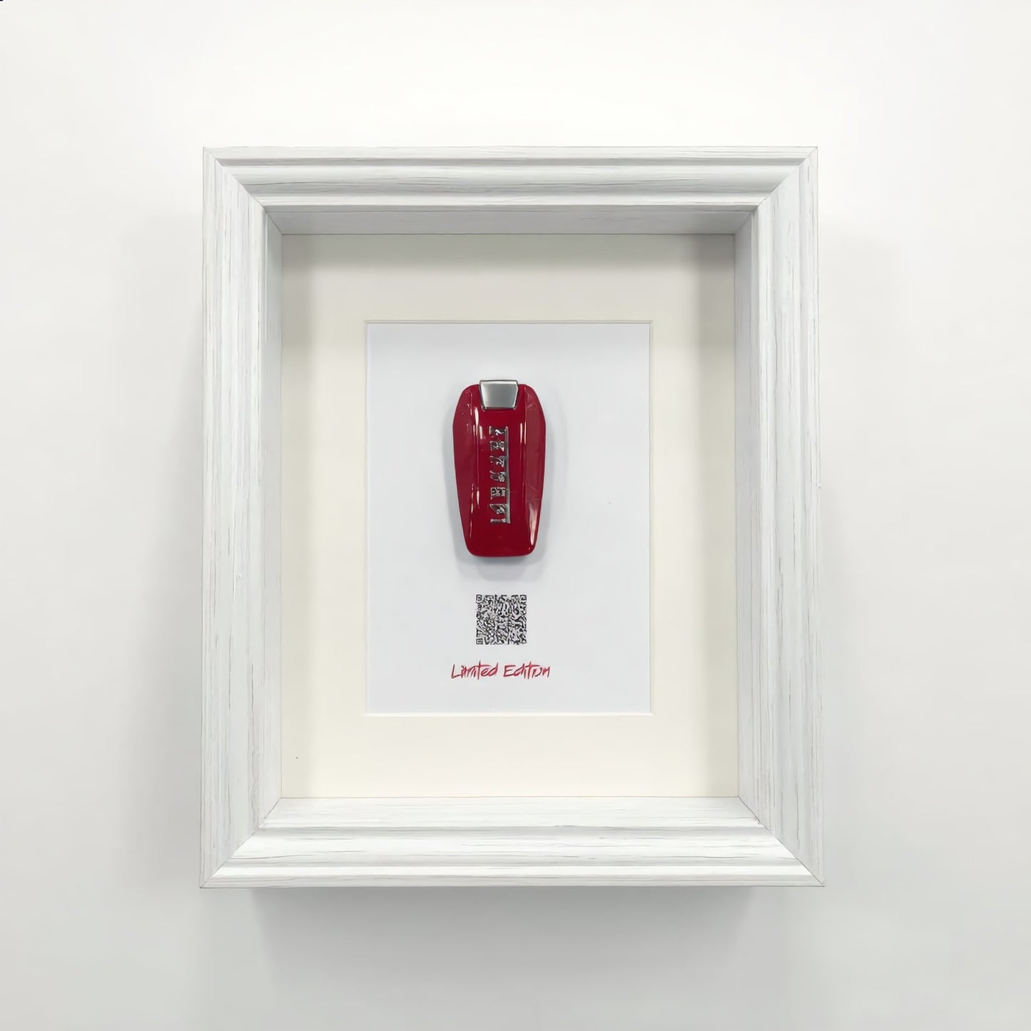 Ferrari Wall Art | Work Harder | car key 3D Frame