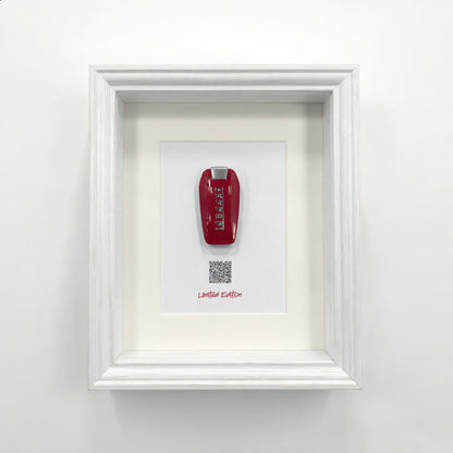 Ferrari Wall Art | Work Harder | car key 3D Frame