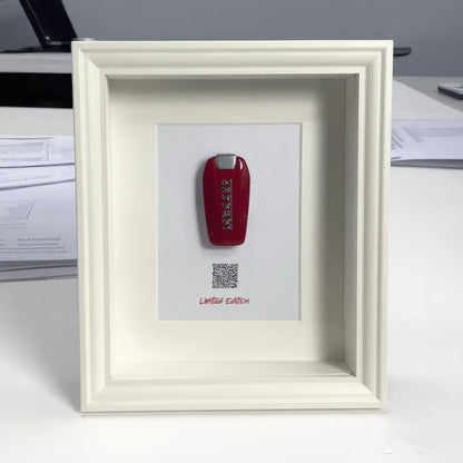 Ferrari Wall Art | Work Harder | car key 3D Frame