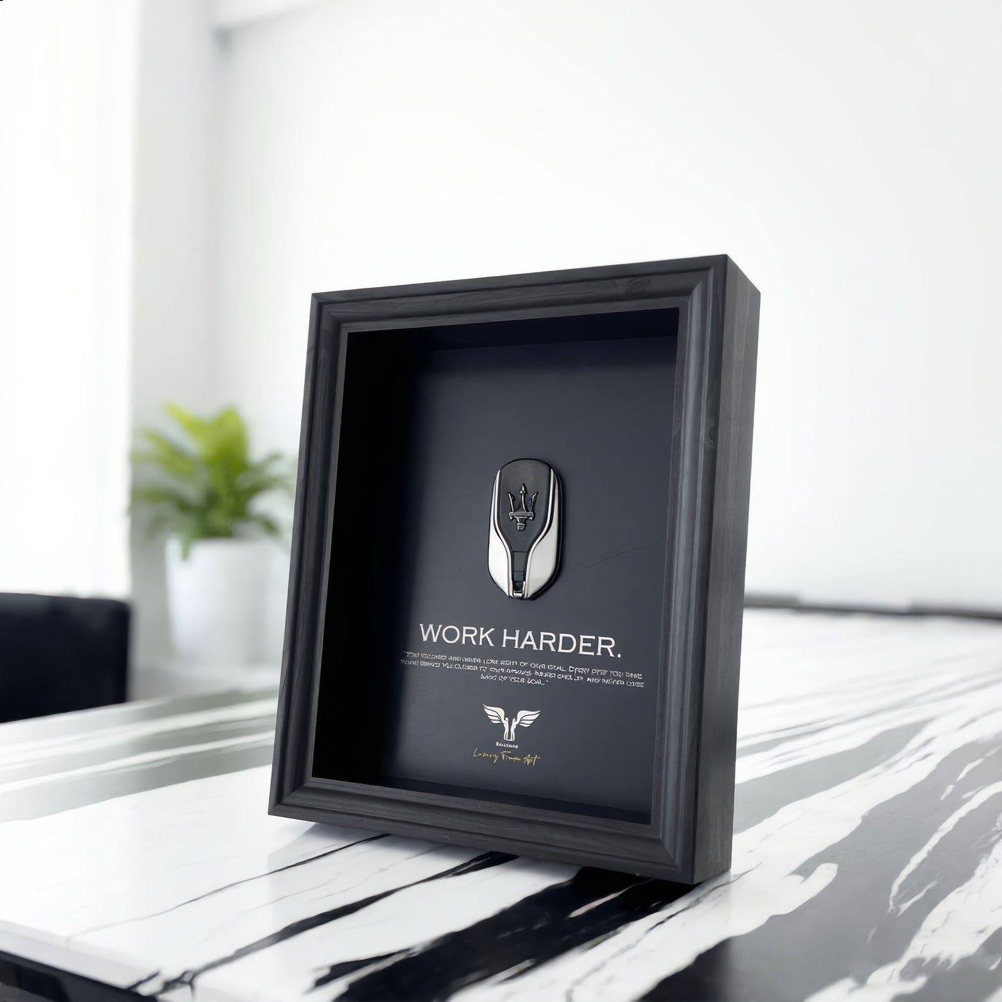 Luxury Frame Art  / Maseratti Wall Art  / Work Harder