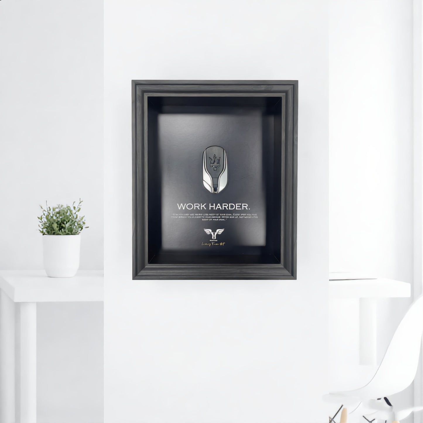 Luxury Frame Art  / Maseratti Wall Art  / Work Harder