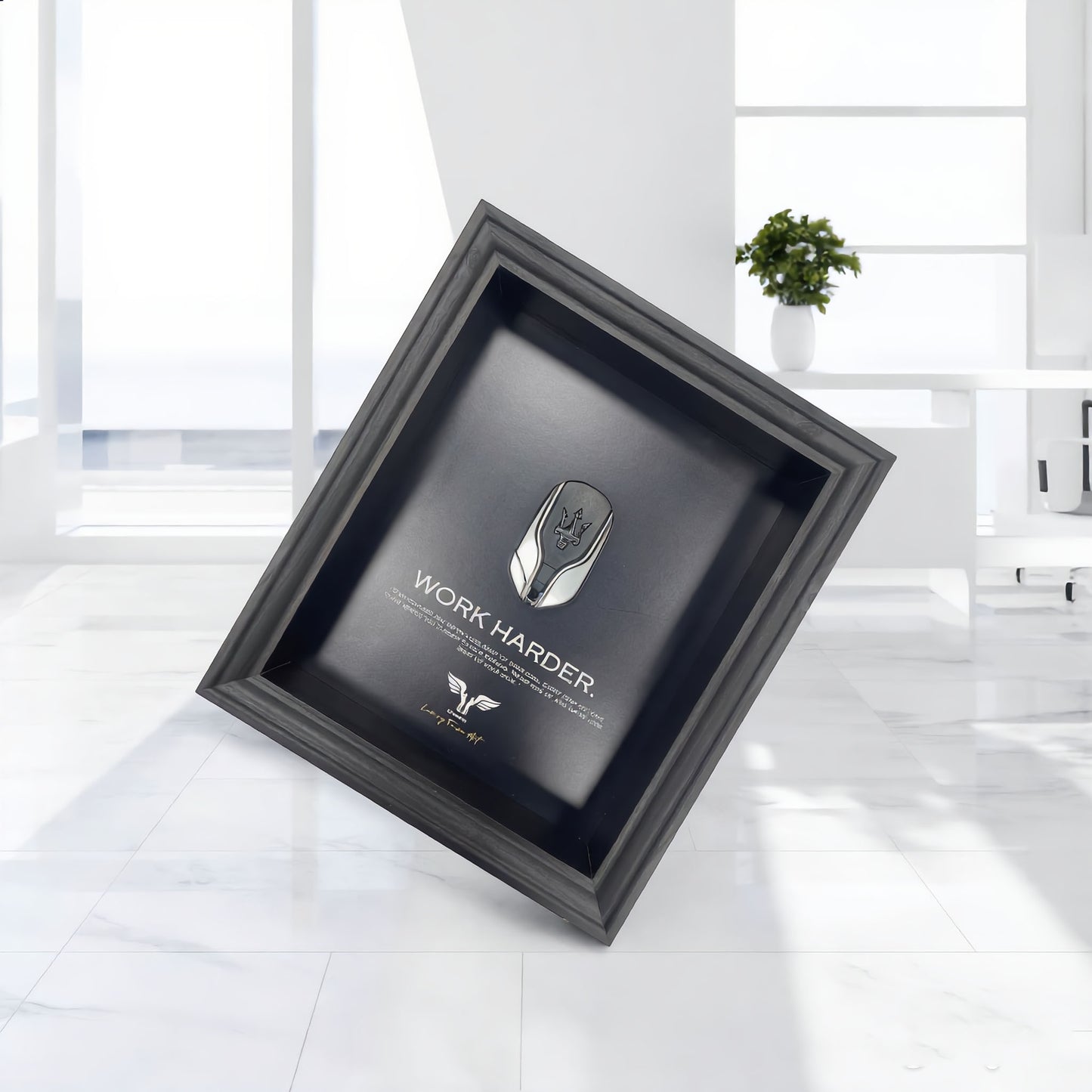 Luxury Frame Art  / Maseratti Wall Art  / Work Harder