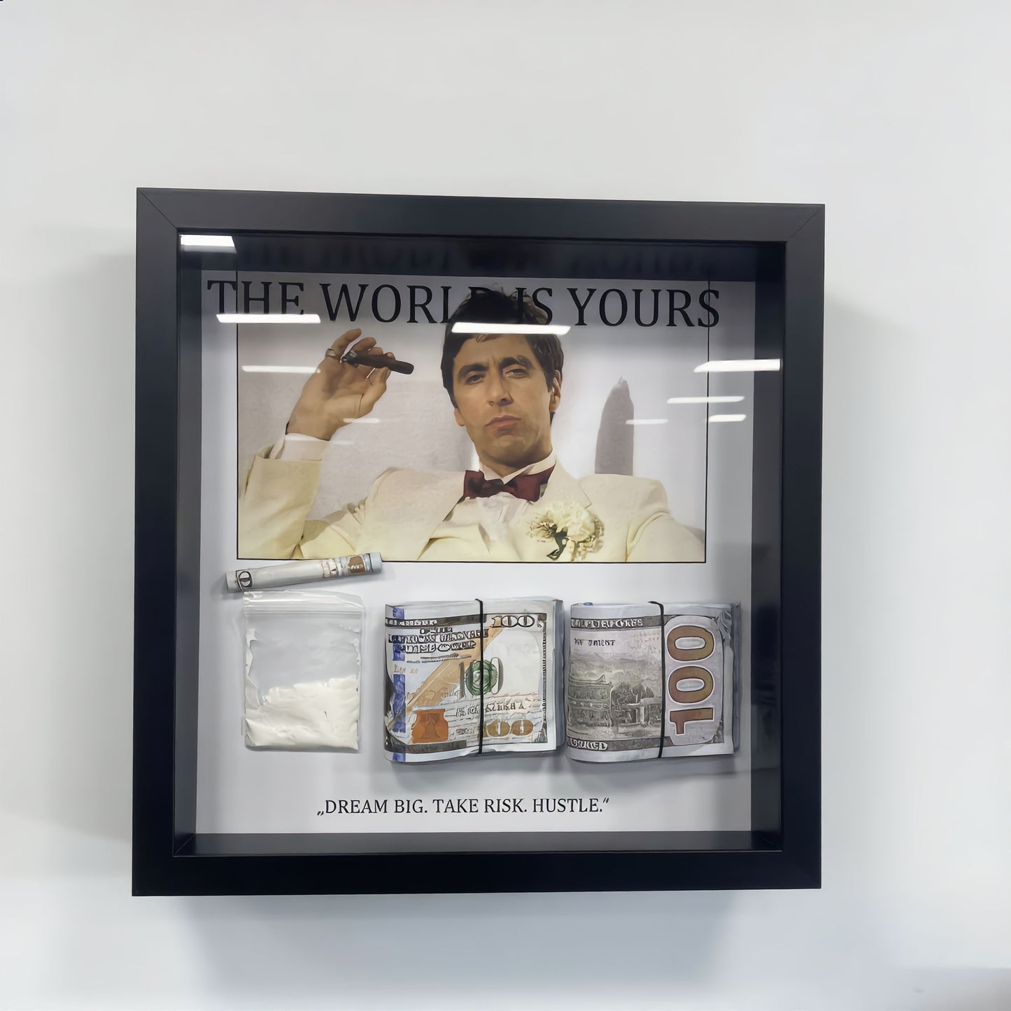 Tony 3 D Bilderrahmen Wandkunst Money Art