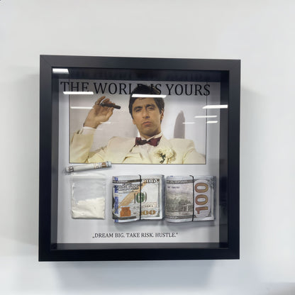 Tony 3 D Bilderrahmen Wandkunst Money Art