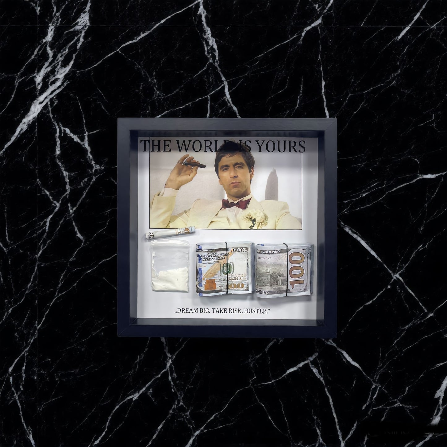 Tony 3 D Bilderrahmen Wandkunst Money Art