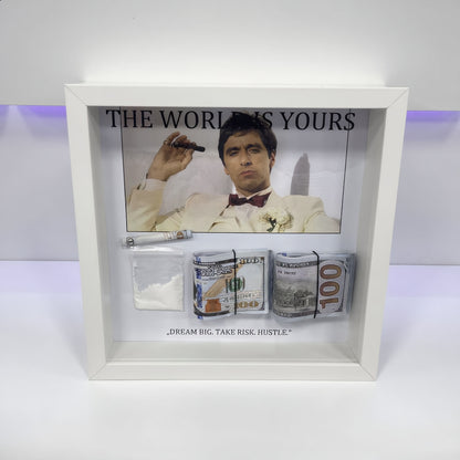 Tony 3 D Bilderrahmen Wandkunst Money Art