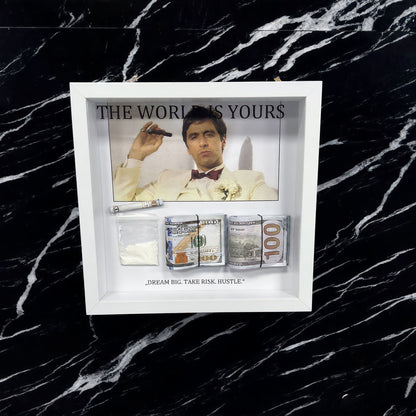 Tony 3 D Bilderrahmen Wandkunst Money Art
