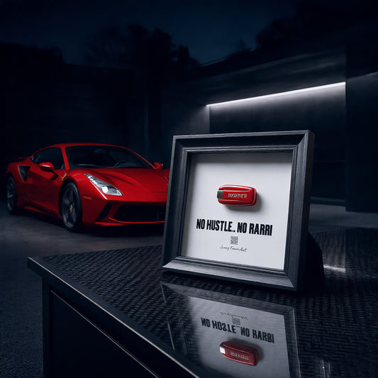 Luxury Frame Art  / No Hustle. No Rarri