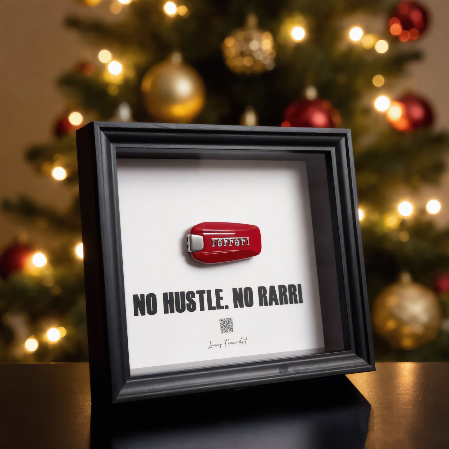 Luxury Frame Art  / No Hustle. No Rarri