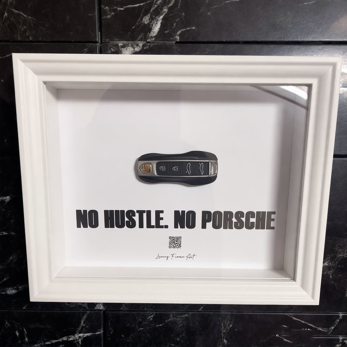 Luxury Frame Art  / No Hustle. No Porsche
